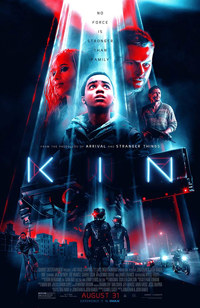 The film poster showing Zoe Kravitz, Myles Truitt, Jack Reynor and James Franco over a weapon and two masked people.